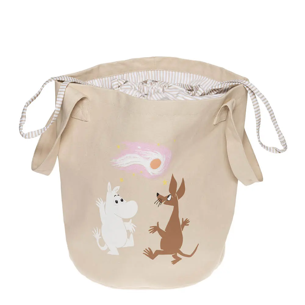 Mummi oppbevaringskurv 29 cm Romeventyr beige