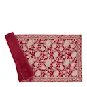 Indian Rose löpare i linne 45x150 cm röd