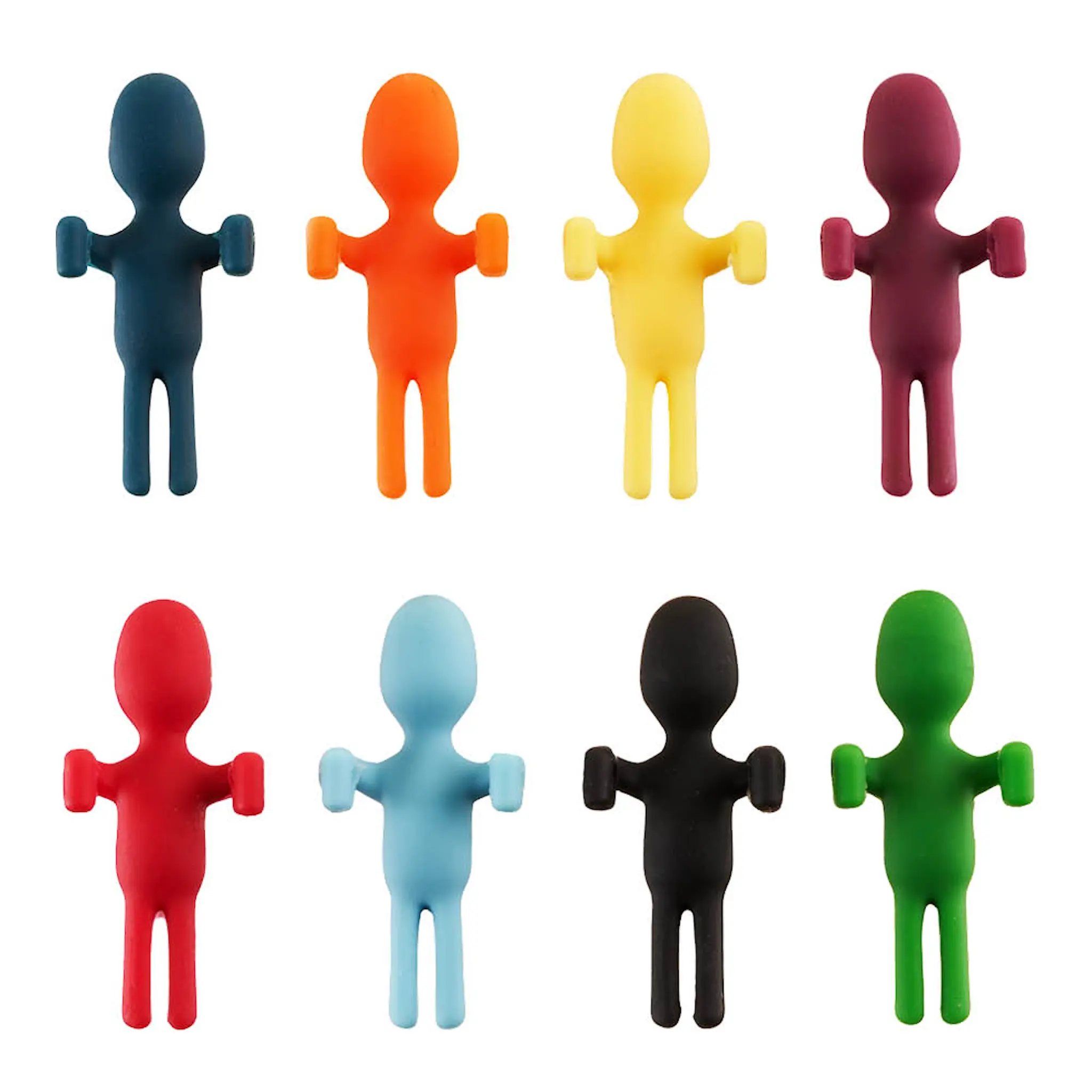 Innovine Wine Charms glasmarkörer till vinglas 8-pack flerfärgad