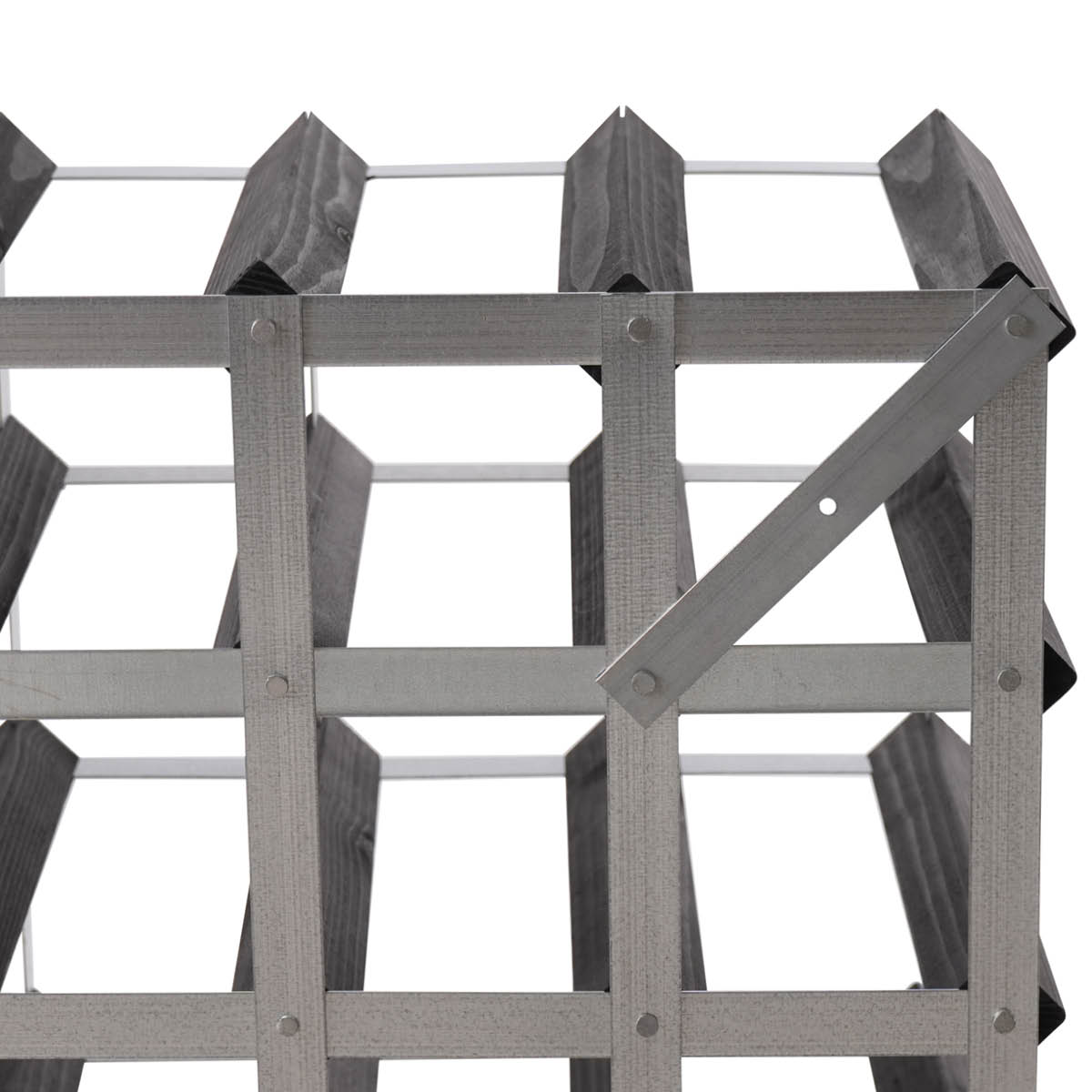 Traditional Wine Rack Vinstativ 30 flasker montert svart