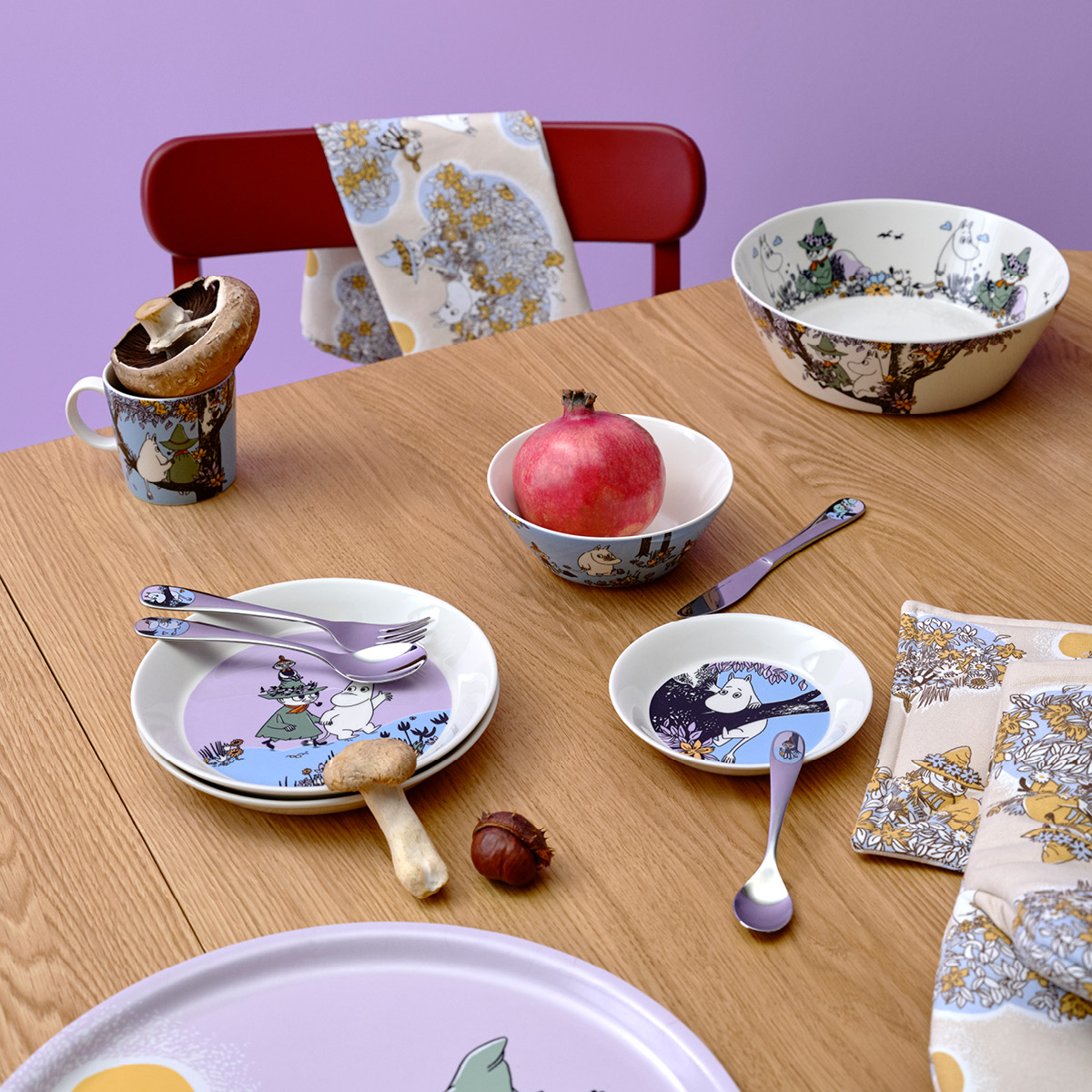 Moomin Arabia Mummi asjett 19 cm Venner for alltid 80 år