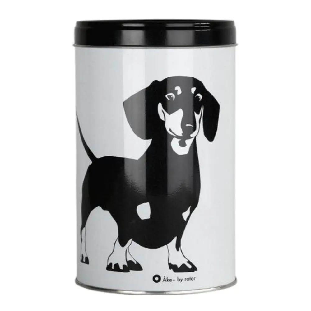 Åke Säilytyspurkki 17,5x10,5 cm Musta/Valkoinen