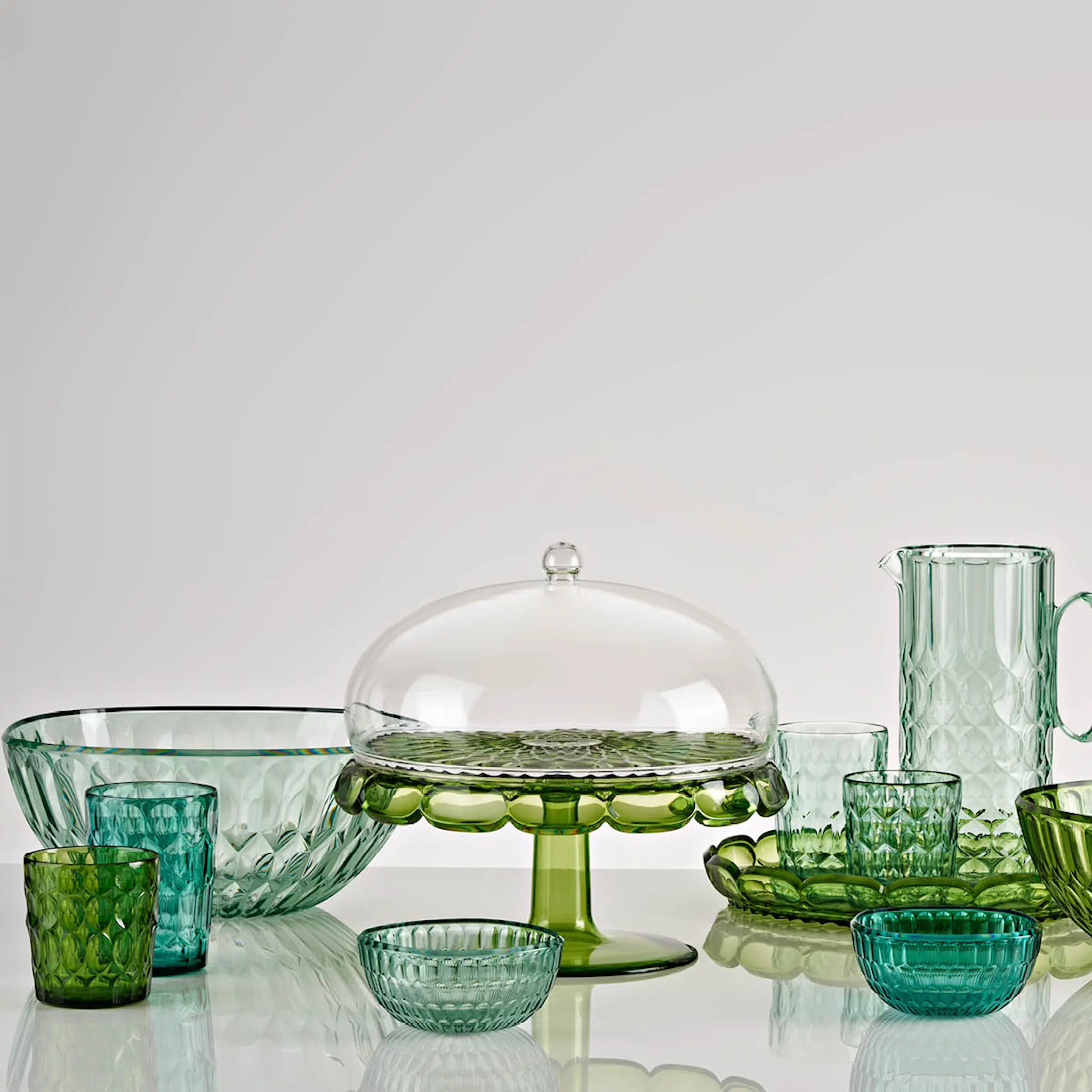 Guzzini Vanity tumbler låg 36 cl bioplast Mönster 1 Water lily green