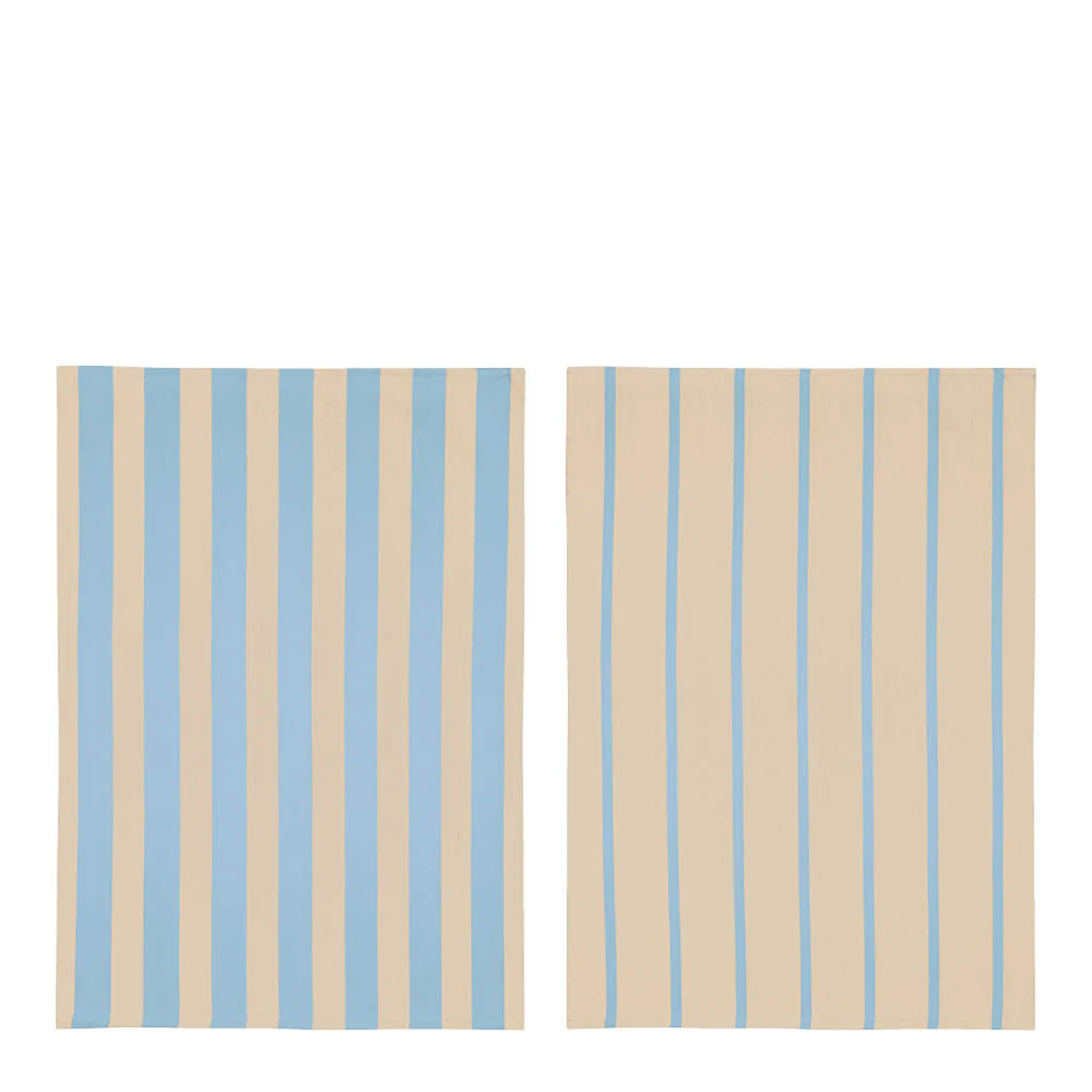 Mette Ditmer Stripes kökshandduk 70x50 cm 2-pack ljusblå