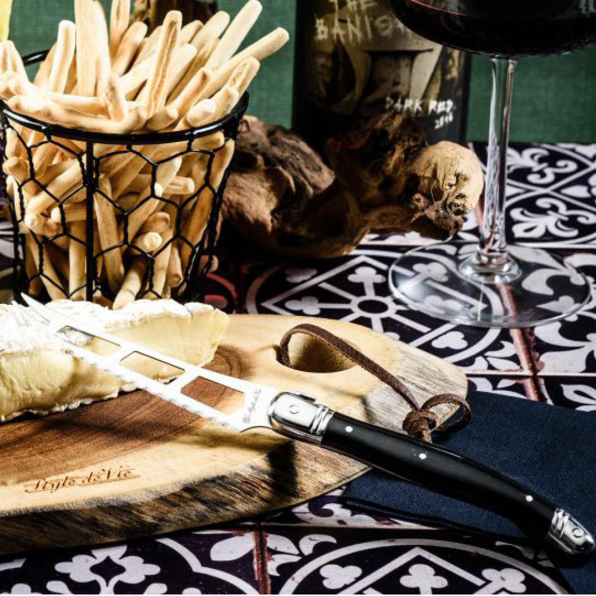 Laguiole Style de Vie Ostkniv svart