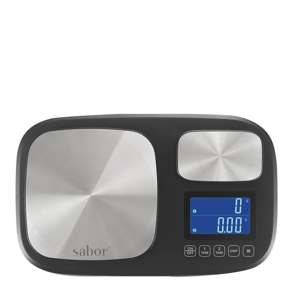 Sabor Ultimate kjøkkenvekt med to soner 0,2g–1kg + 1g–10kg