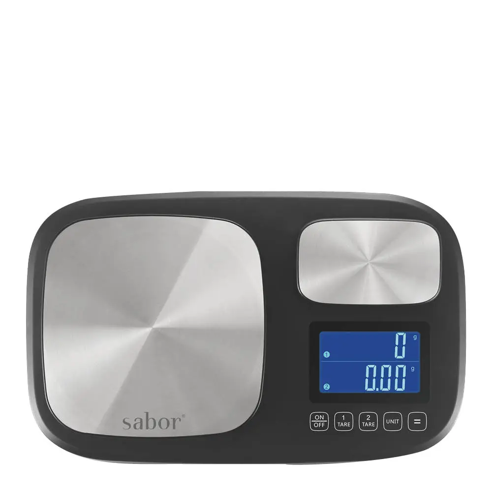 Ultimate kjøkkenvekt med to soner 0,2g–1kg + 1g–10kg