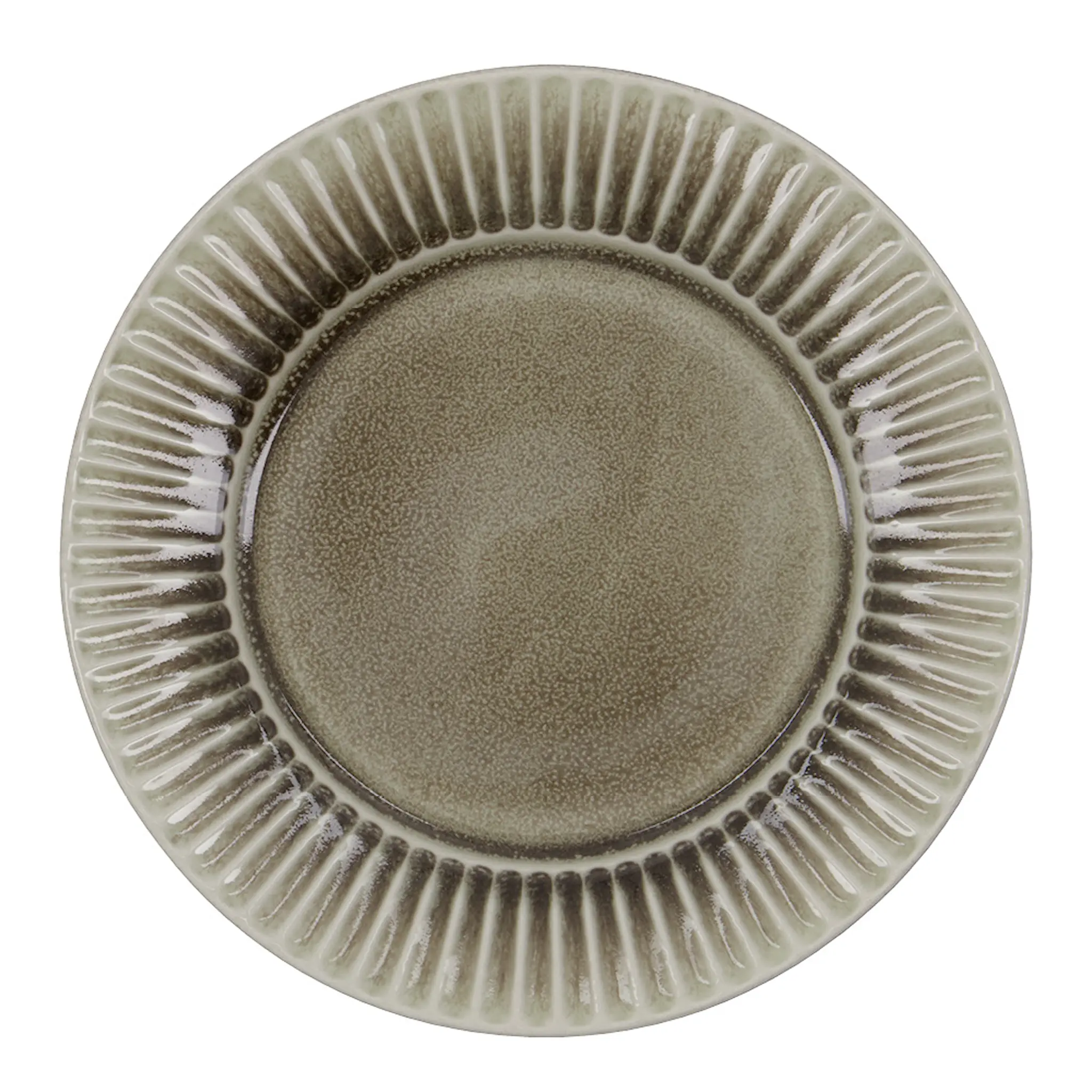 House Doctor Pleat Tallrik 22 cm Grå/Brun