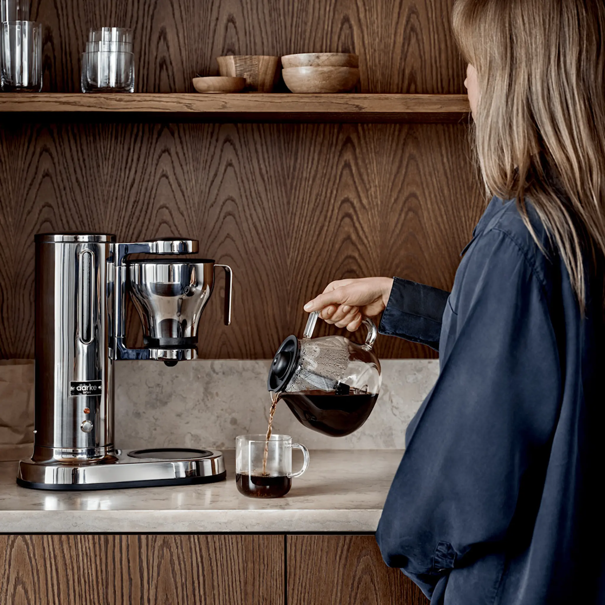 Aarke Aarke kaffebryggare stål