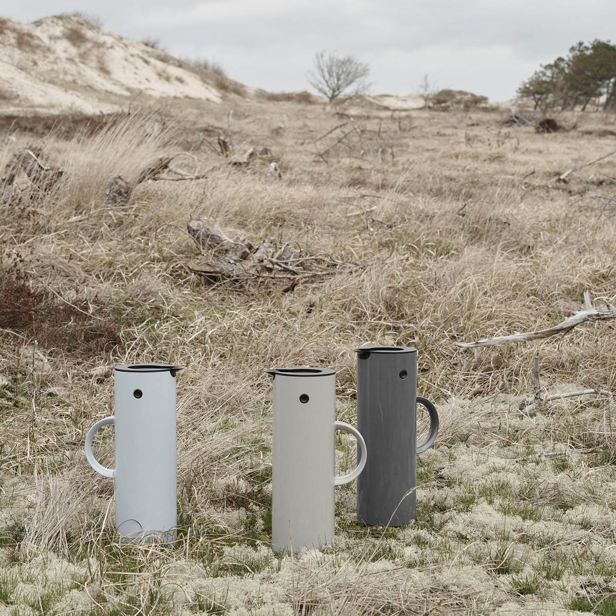 Stelton EM77 Termoskanna 1 L Mörkgrå