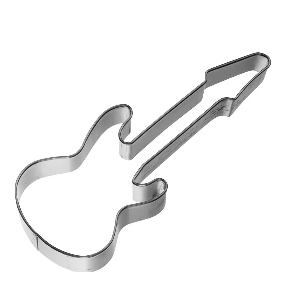 Cookie Cutters Piparkakkumuotti sähkökitara 10 cm ruostumatonta terästä