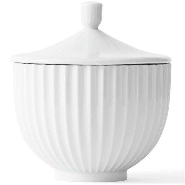 Lyngby Porcelæn - Lyngby Bonbonnier Kulho 14 cm Valkoinen