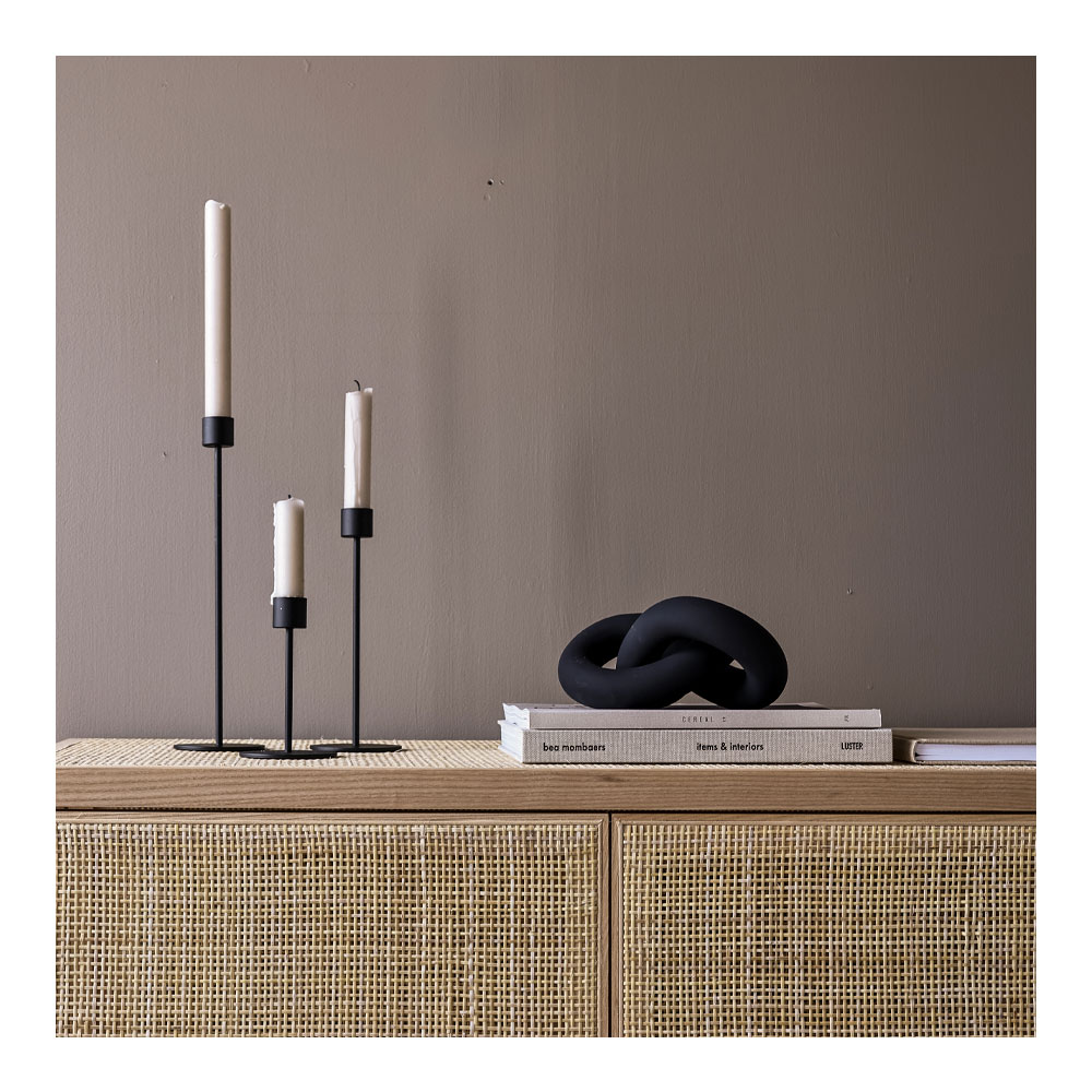 Cooee Candlestick lysestake 13 cm svart