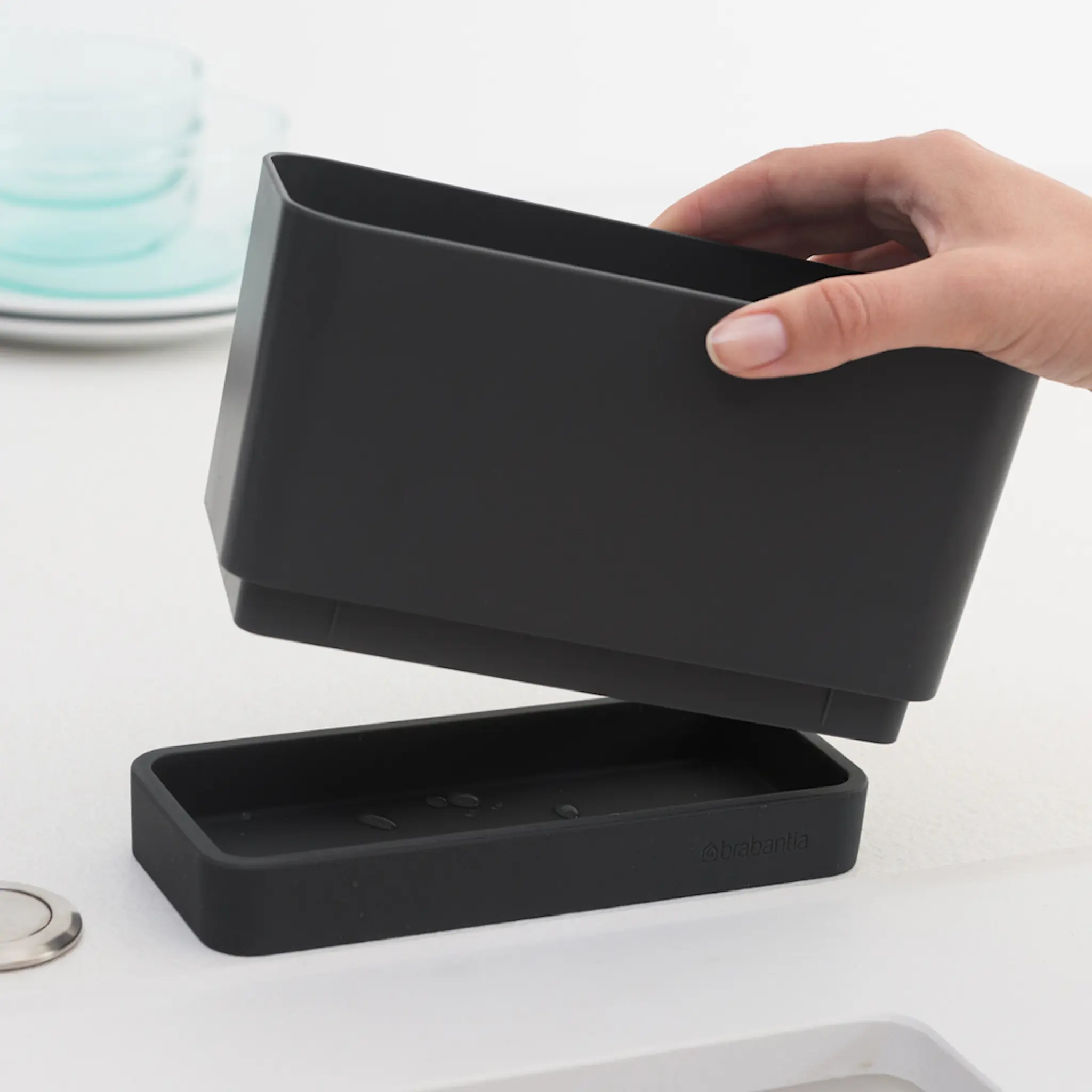 Brabantia SinkSide Tiskipöydän jjärjestelijä 8,5×11,5×19 cm Tummanharmaa