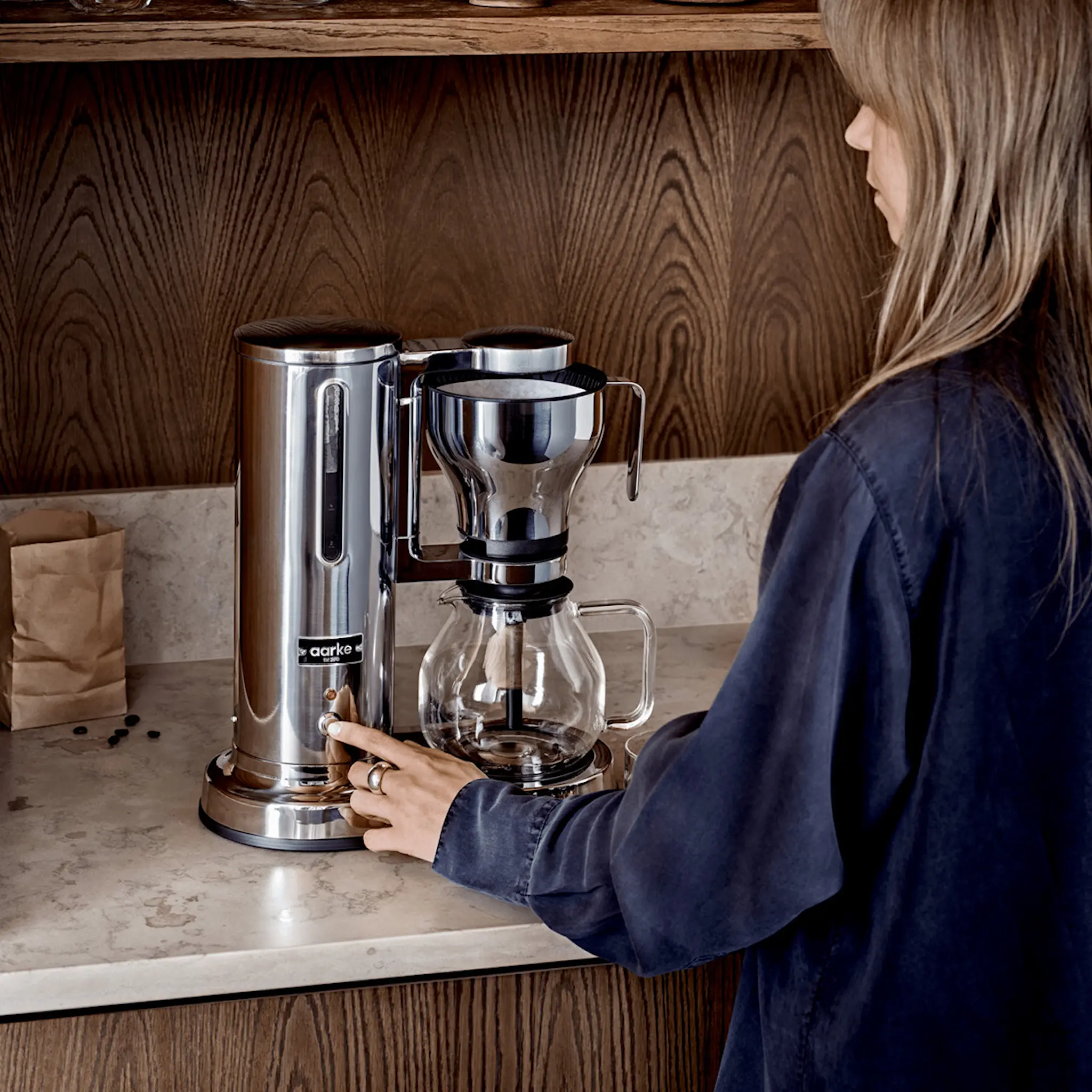 Aarke Aarke kaffebryggare stål