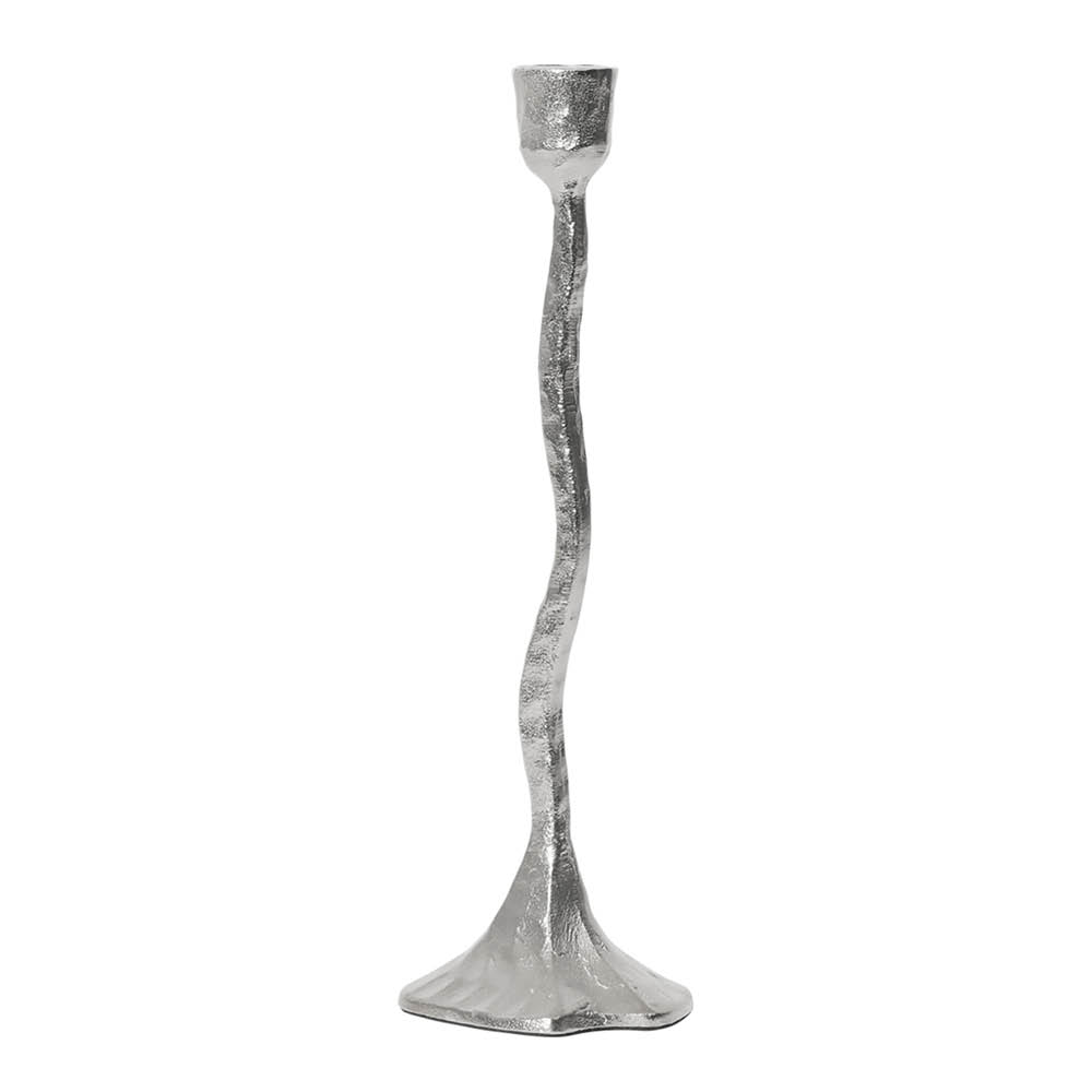 Broste Copenhagen - Amy Kynttilänjalka 9x31 cm Hopea