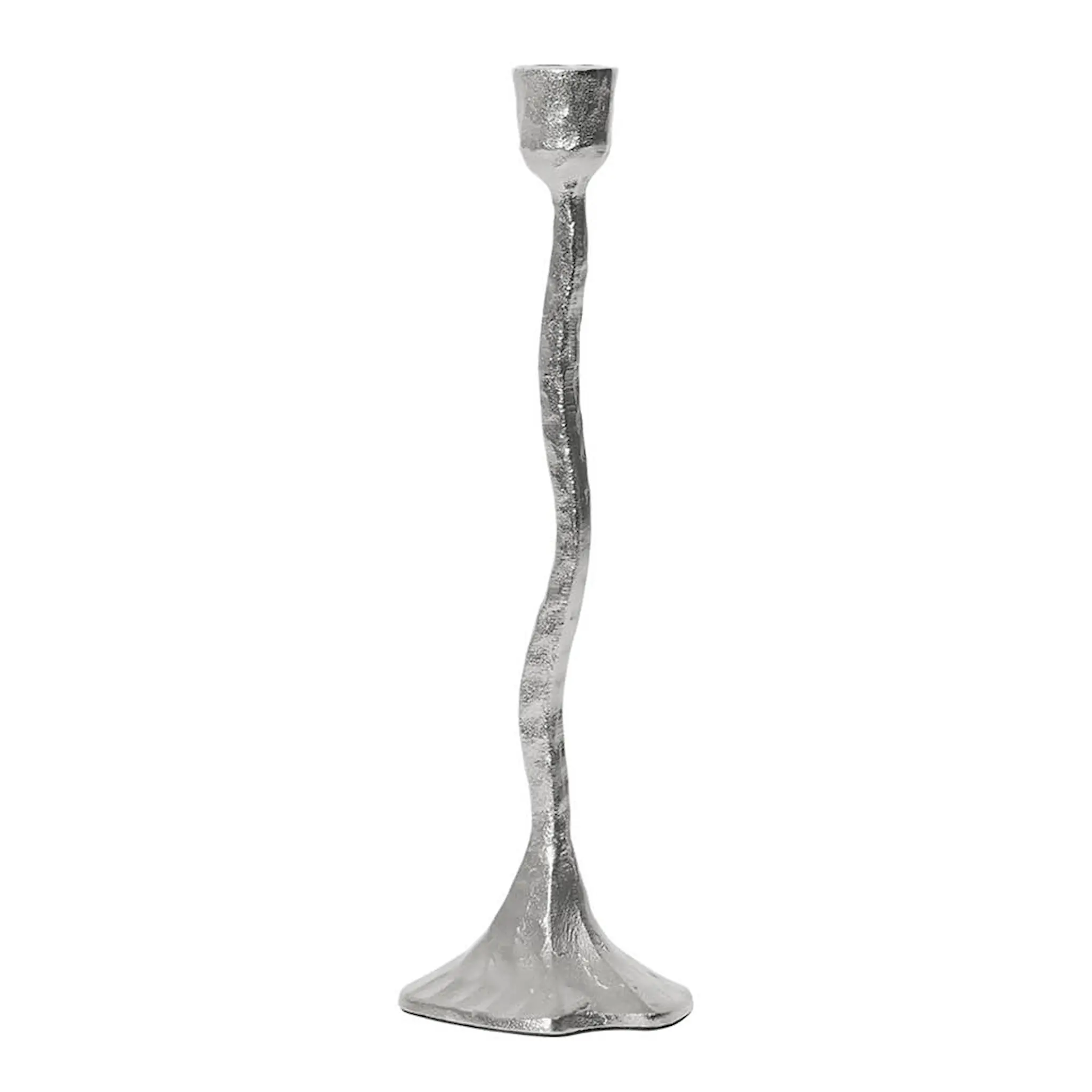 Broste Copenhagen Amy Kynttilänjalka 9x31 cm Hopea