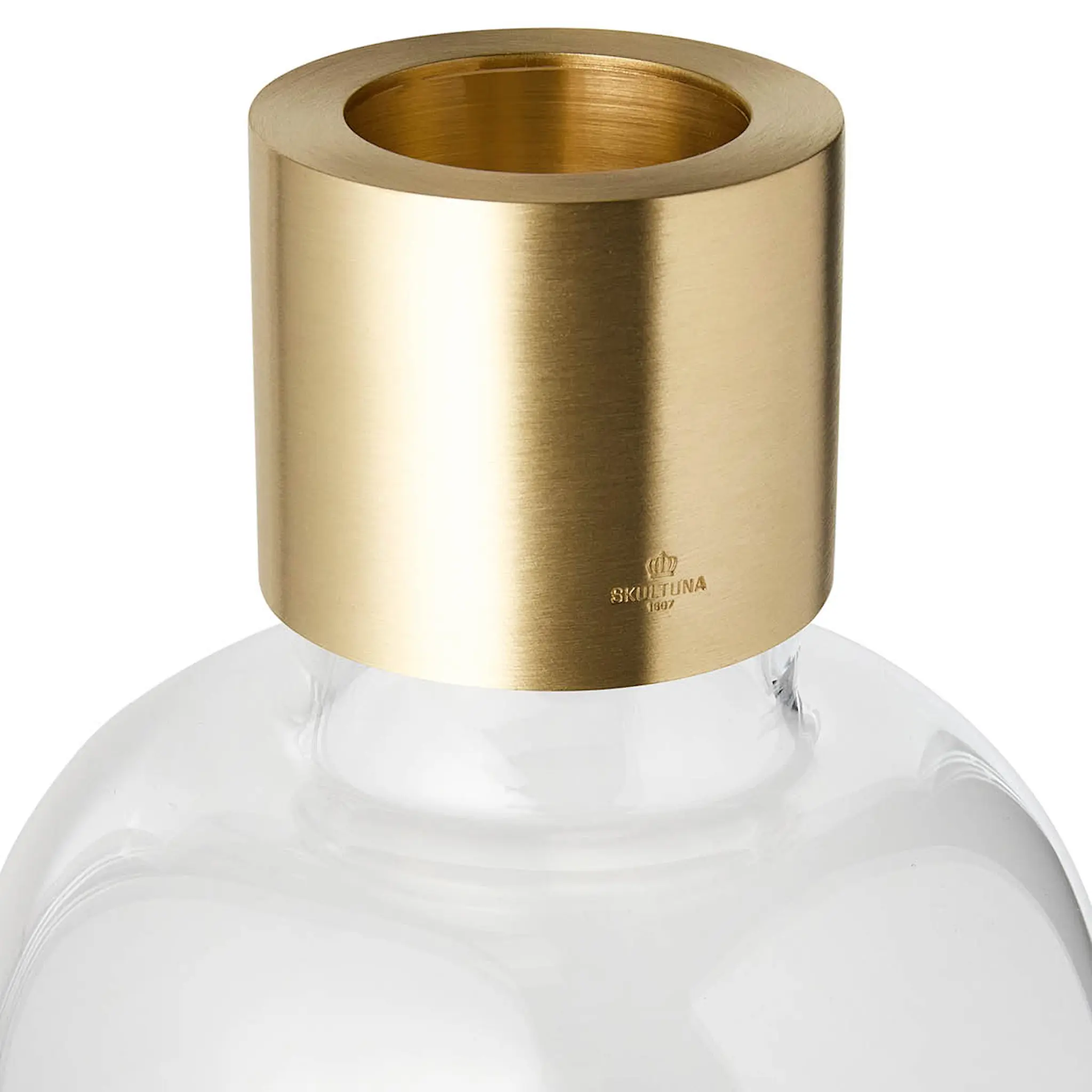 Skultuna Damejeanne Maljakko 31 cm Lasi/Messinki