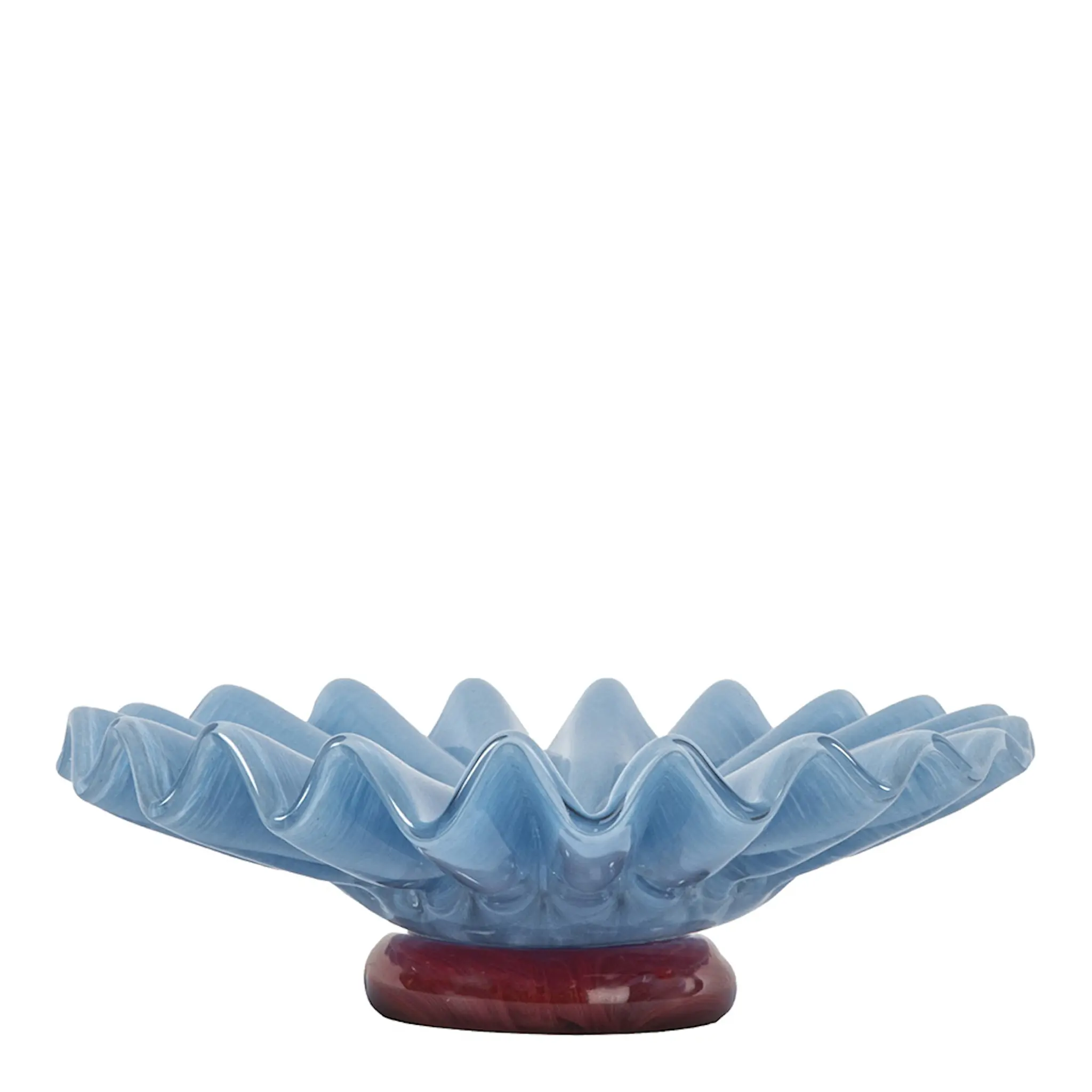 ByOn Lori skål 18 cm ljusblå/vinröd
