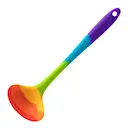 Soppslev silikon 21 cm regnbågsfärgad