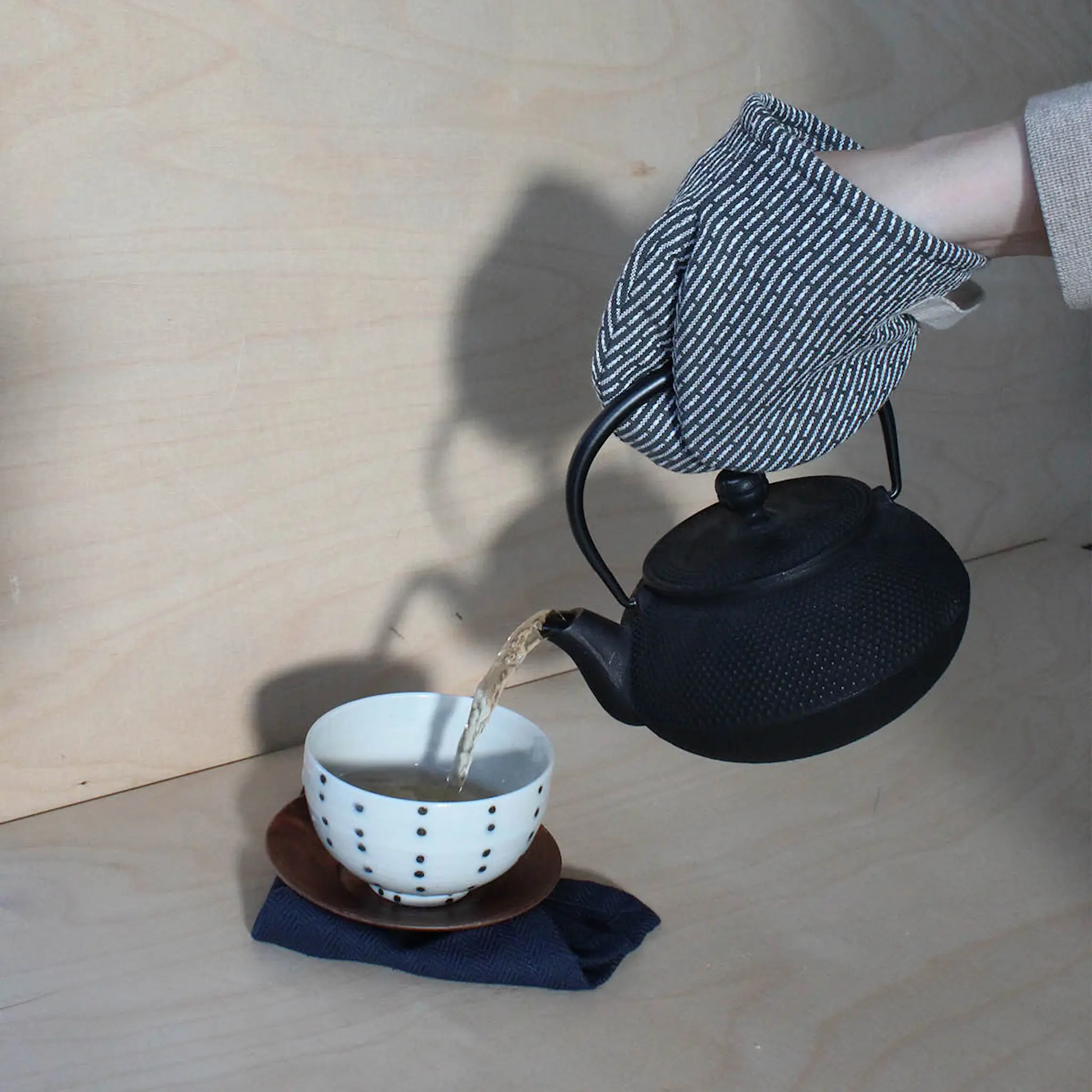 The Organic Company Patakintaat 14x14 cm 2 kpl evening grey