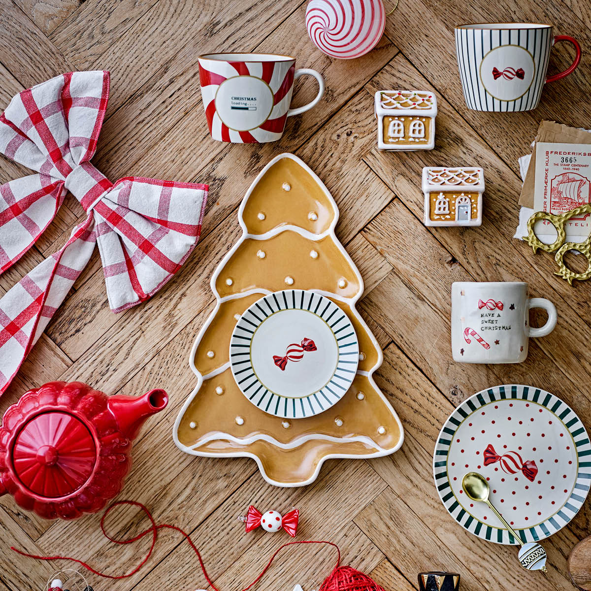 Bloomingville Ginnie salt- & pepparkar 6 cm 2-pack pepparkakshus