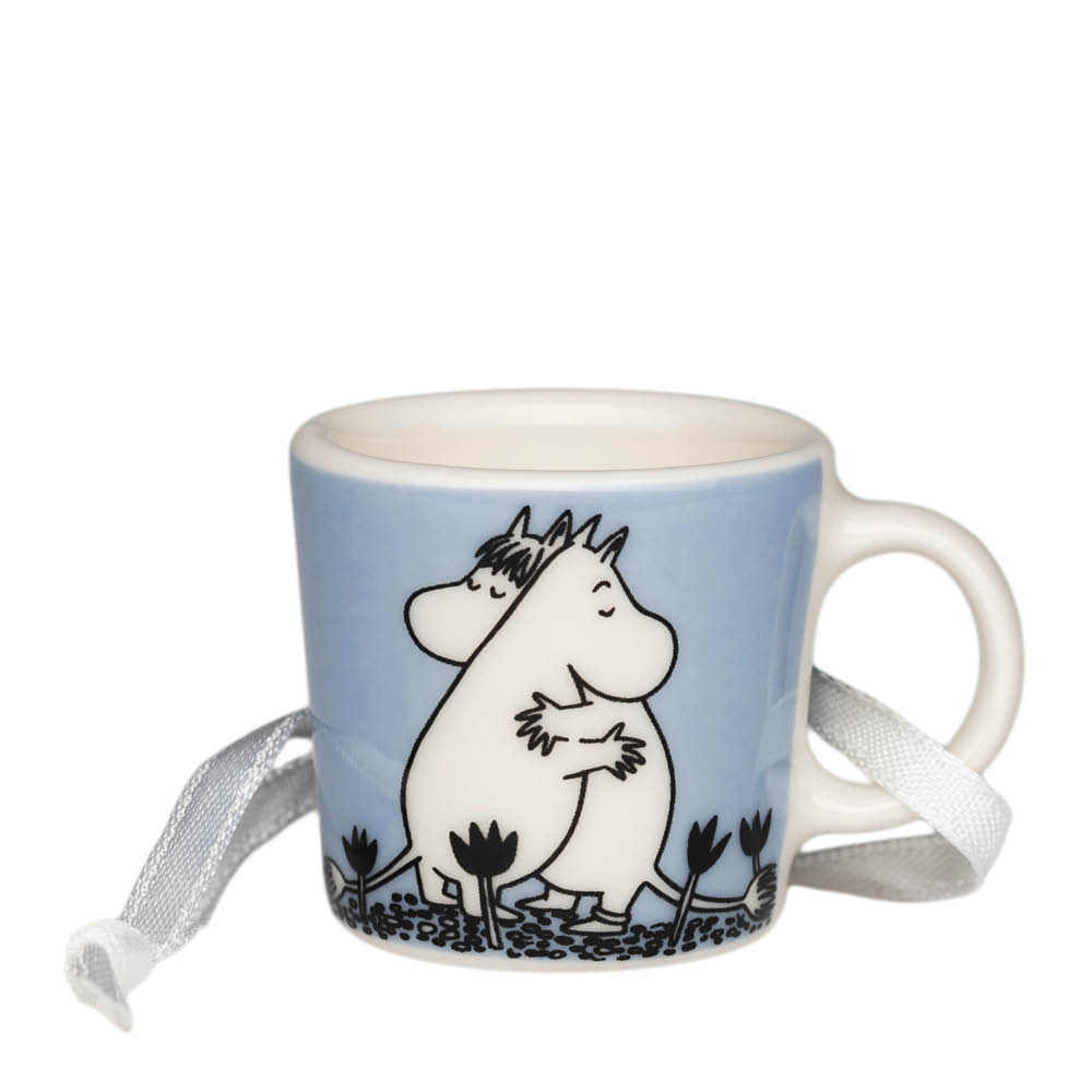Moomin Arabia - Muumimuki mini 3 cm Rakkaus Sininen (lahjapakkaus)