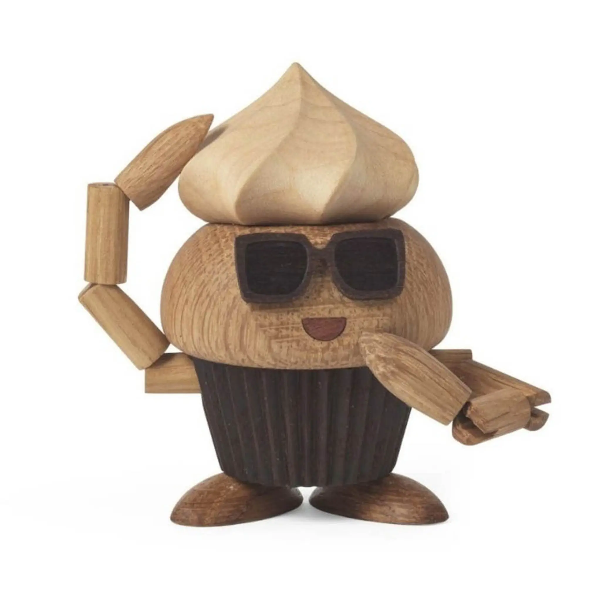 Spring Copenhagen Woodies Carrie Cupcake träddekoration 8 cm ek