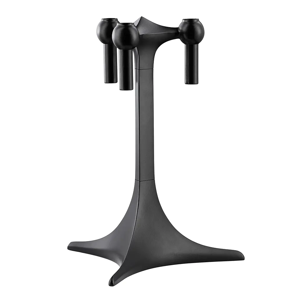 Stoff Nagel Kynttilänjalka 23x17 cm Musta