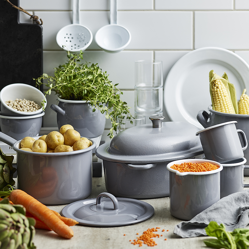 Kockums Jernverk Kockums Kulho emaloitu 10 cm Harmaa