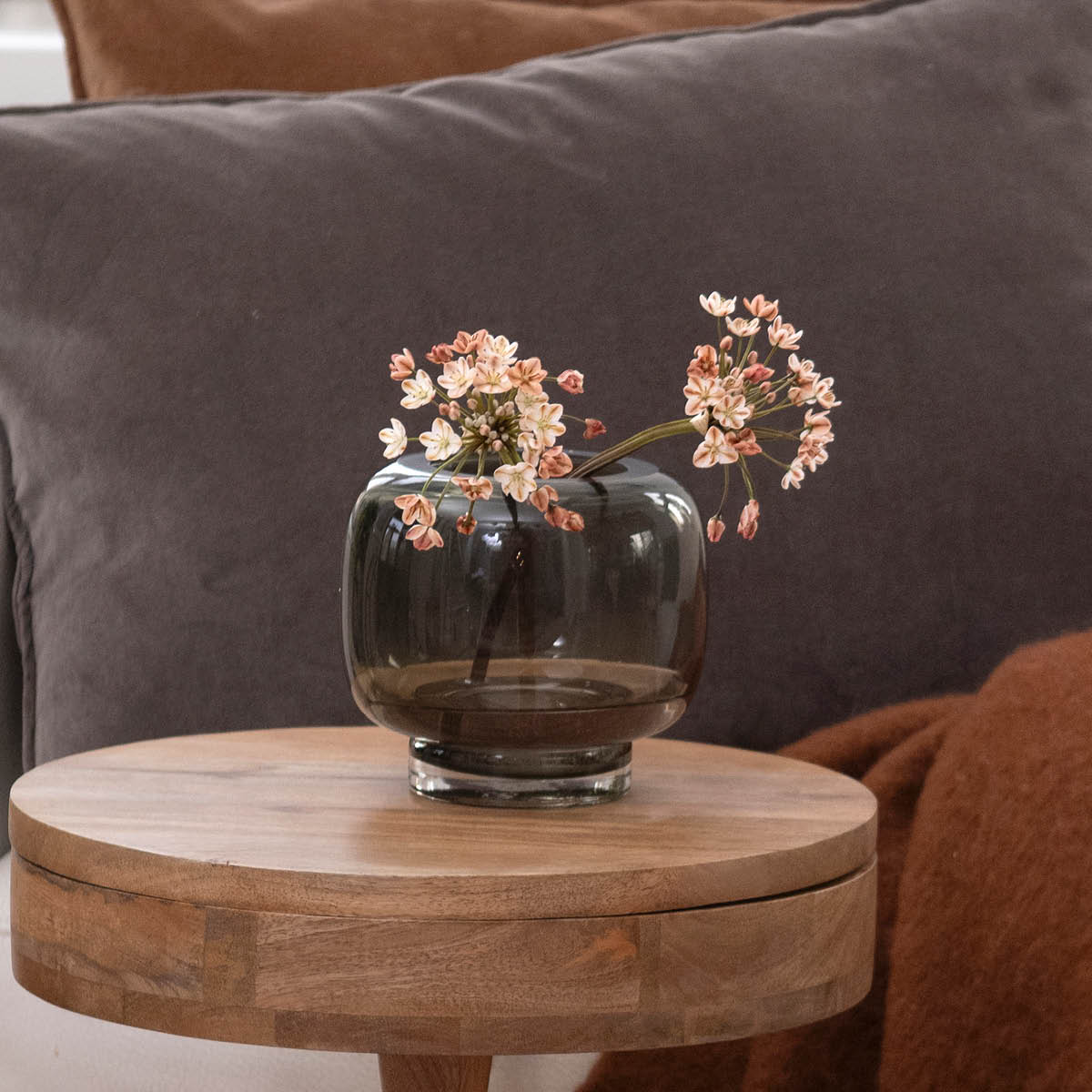 Fanni K Uumen vase 16x14,5 cm grå