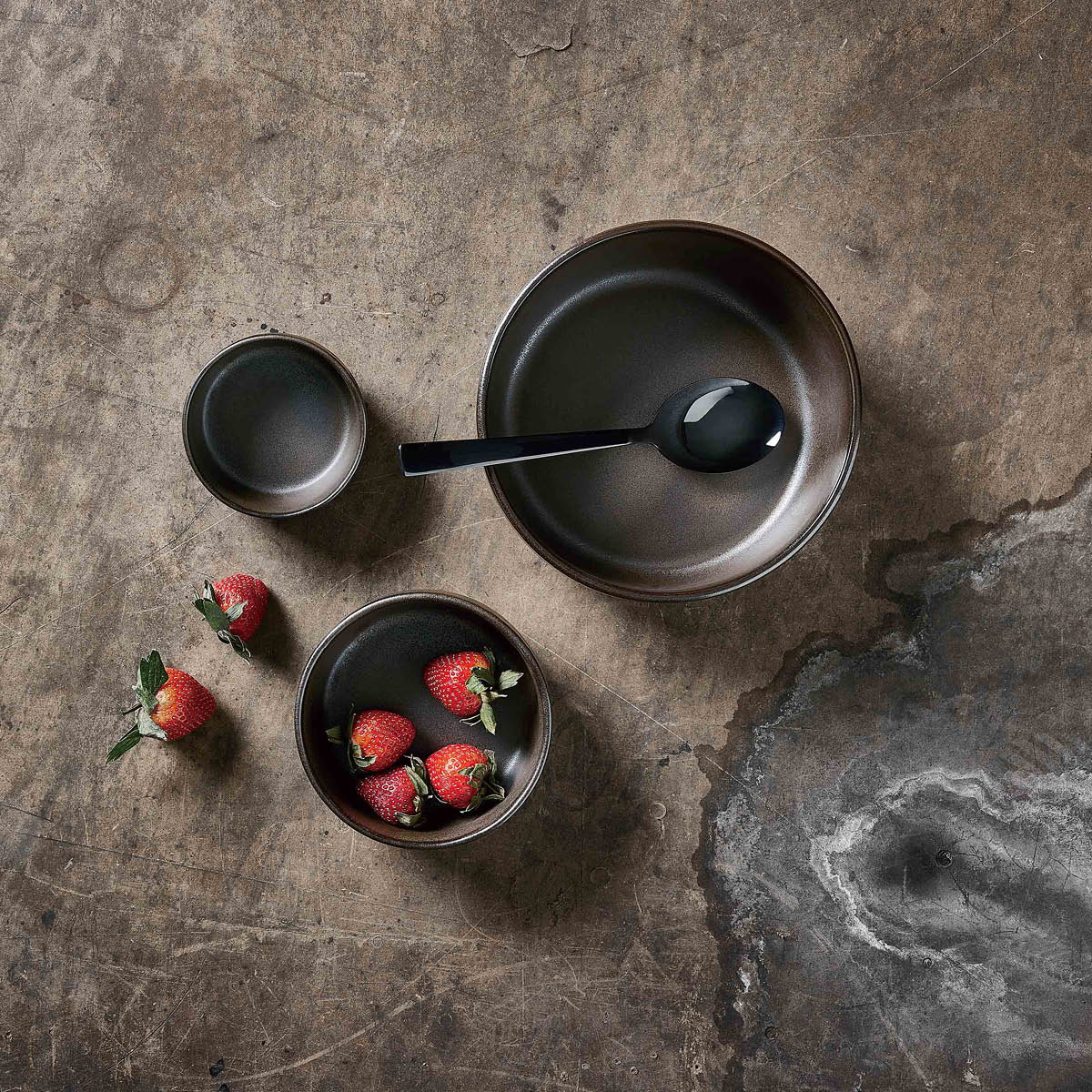 Aida Raw Kulho 13,5 cm Metallic Brown