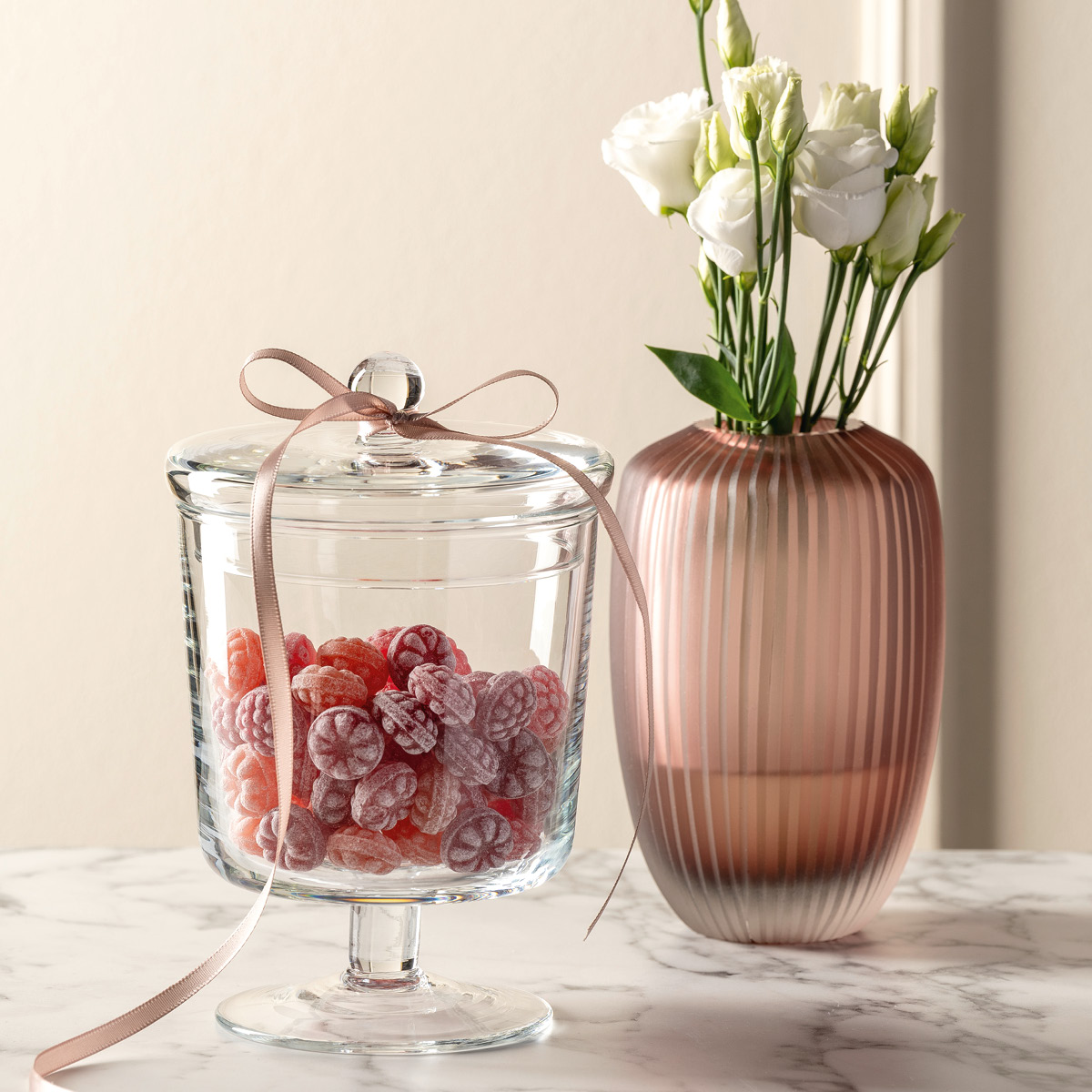 Leonardo Poesia glasburk på fot 19 cm