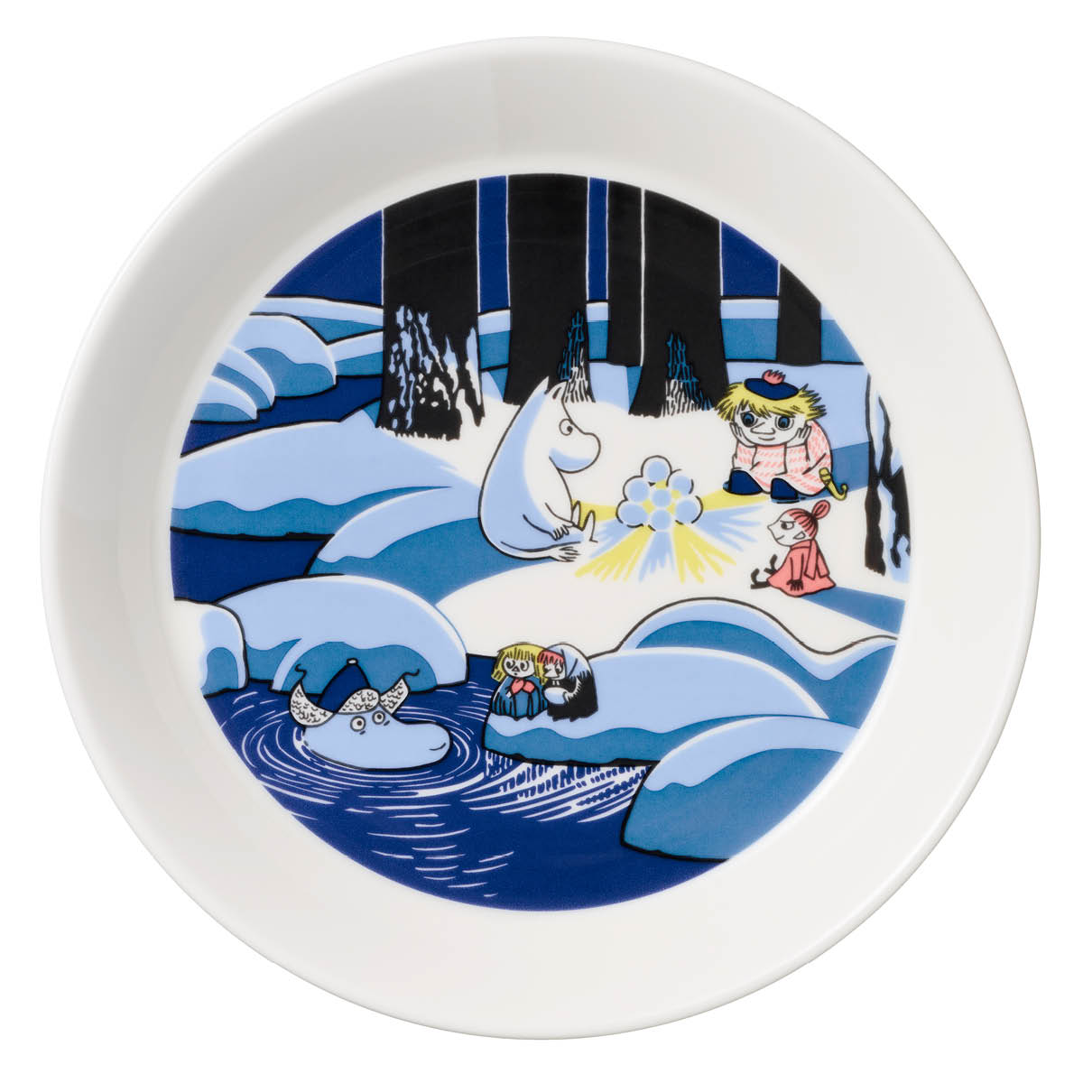 Moomin Arabia Mumin tallrikset 19 cm Snölykta & Mumindagen