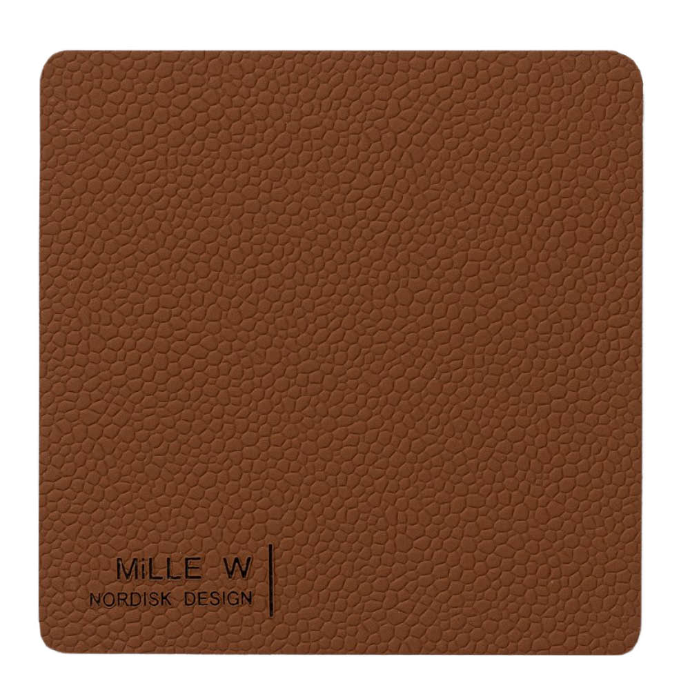 MiLLE W NORDISK DESIGN Rectangular Lasinalunen 10x10 cm Ruskea