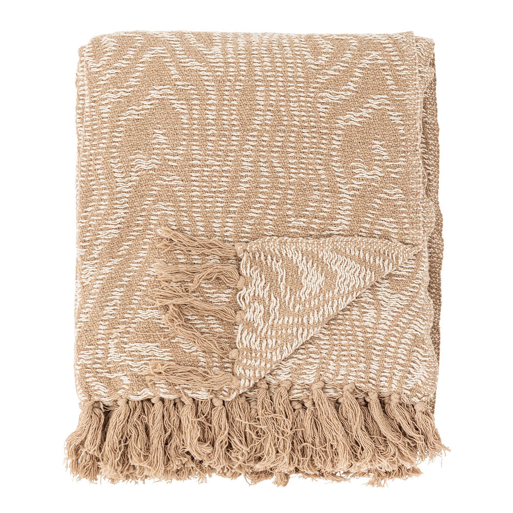 Bloomingville Pledd Okapi 160x130 cm brun