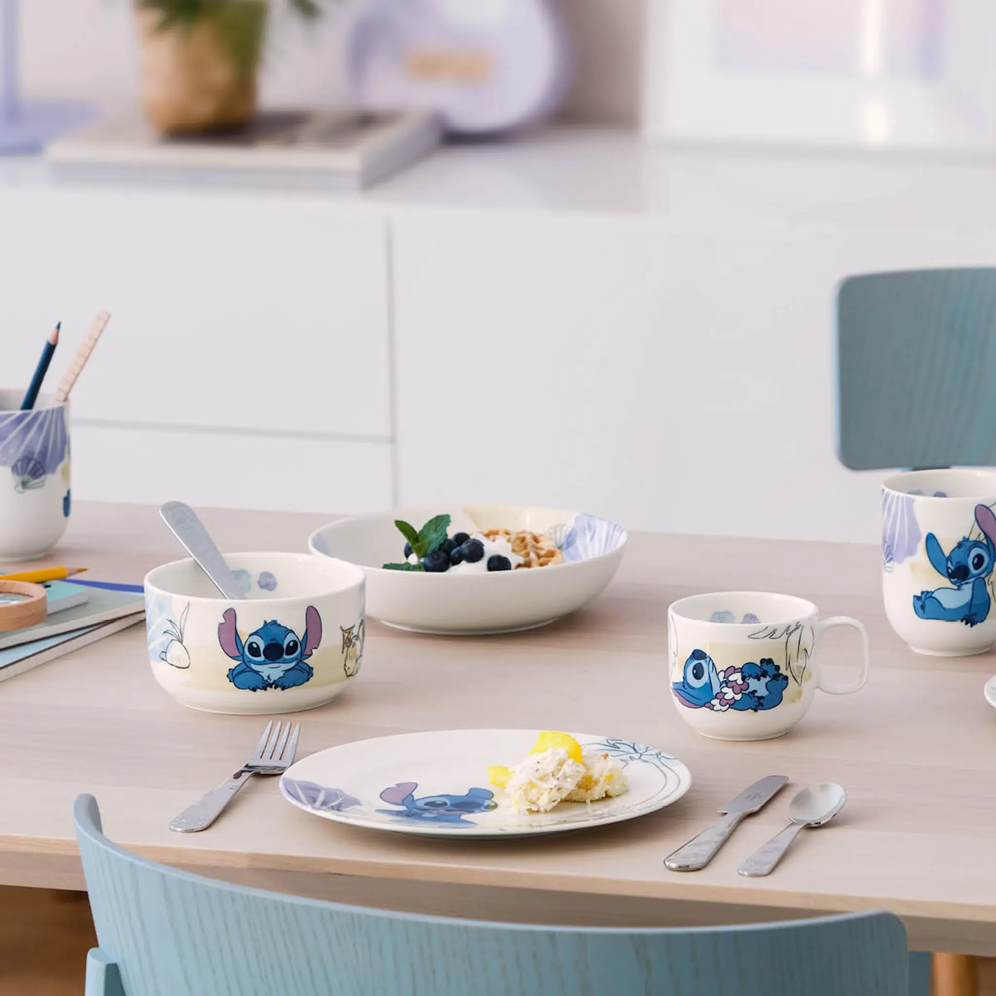 Villeroy & Boch Kiddy Disney barnebestikk 4 deler Stitch