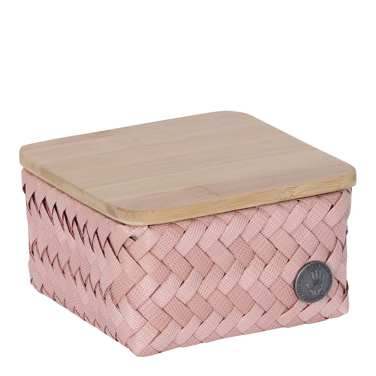 Handed By Top Fit Tiny förvaringskorg med lock 13x13x8 cm copper blush
