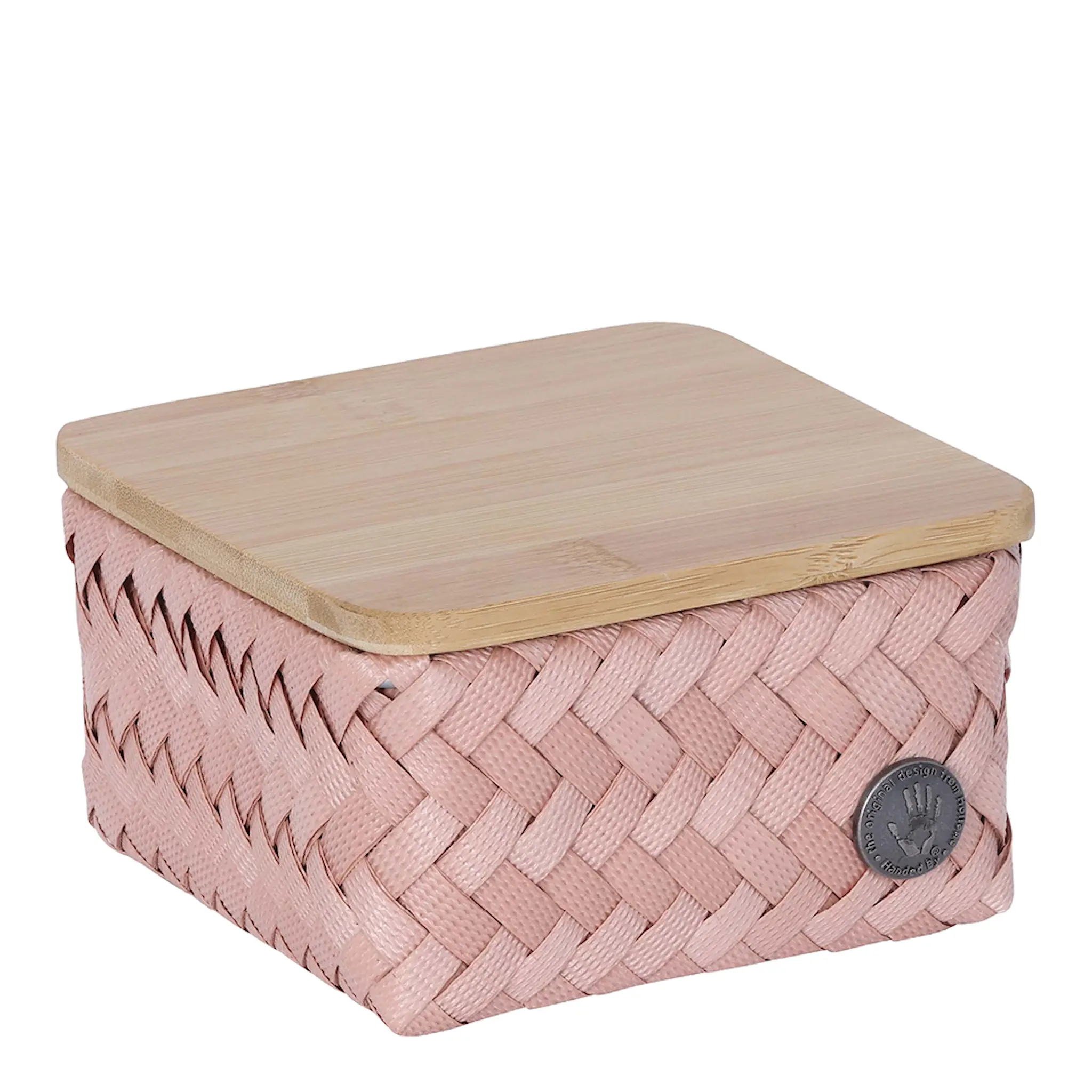 Handed By Top Fit Tiny oppbevaringskurv m/lokk 13x13x8 cm copper blush