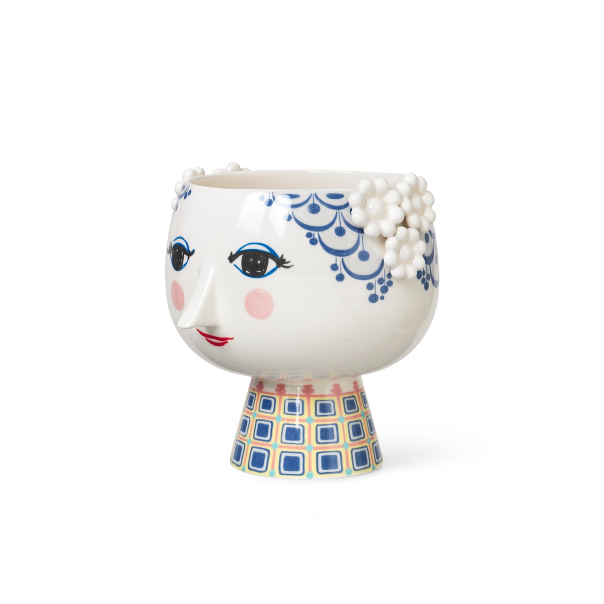 Bjørn Wiinblad Eva Kukkaruukku 21 cm Sininen