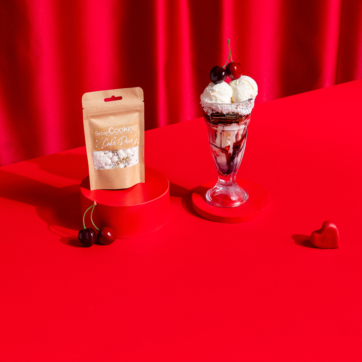 ScrapCooking Sockerpasta 250 g röd