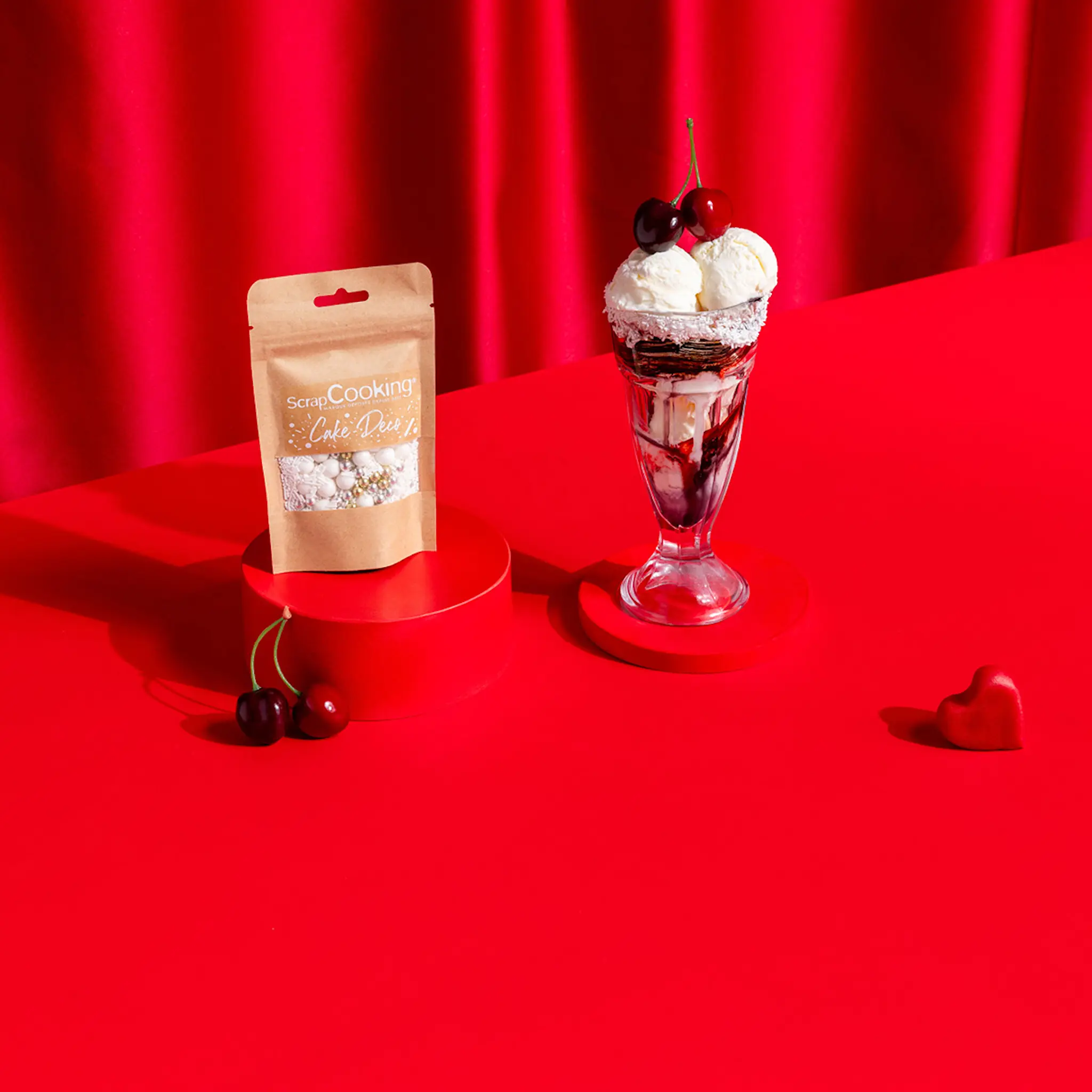 ScrapCooking Sockerpasta 250 g röd