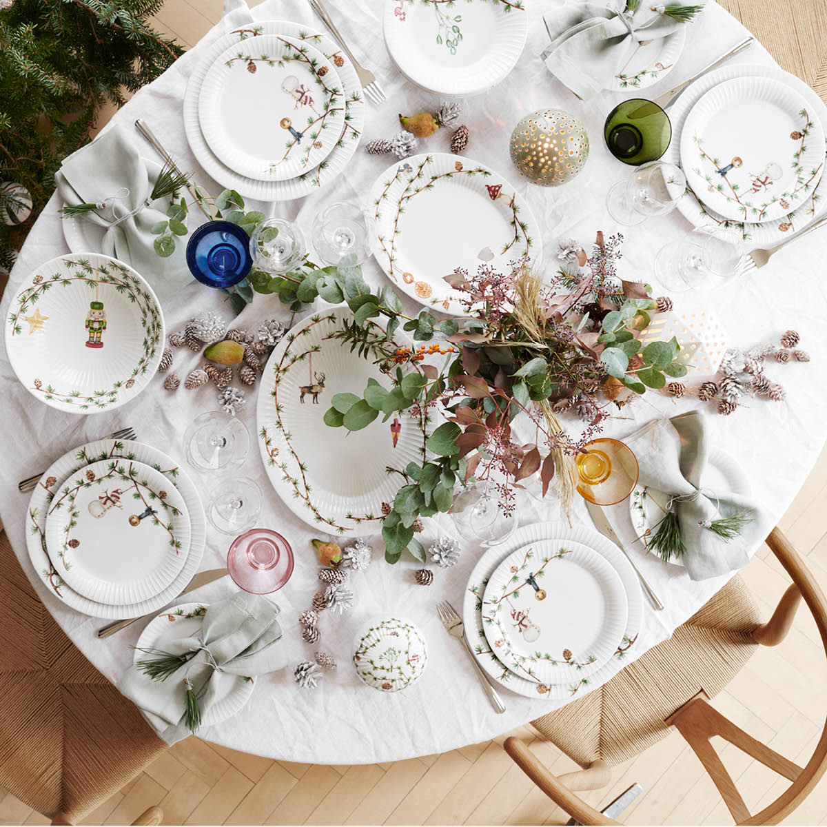 Kähler Hammershøi Christmas Fat Oval 27x34 cm Vit