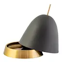 Gömma Kupa/Fat 15 cm Grå/Mässing