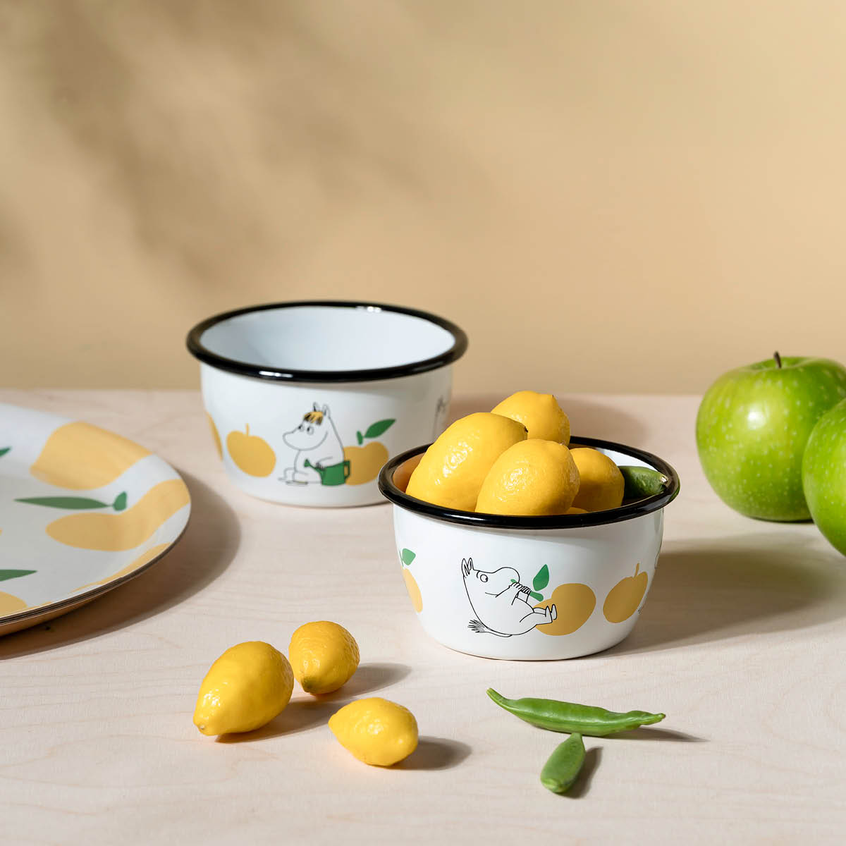 Muurla Muumi Emalikulho Iloiset Omput 30 cl Keltainen