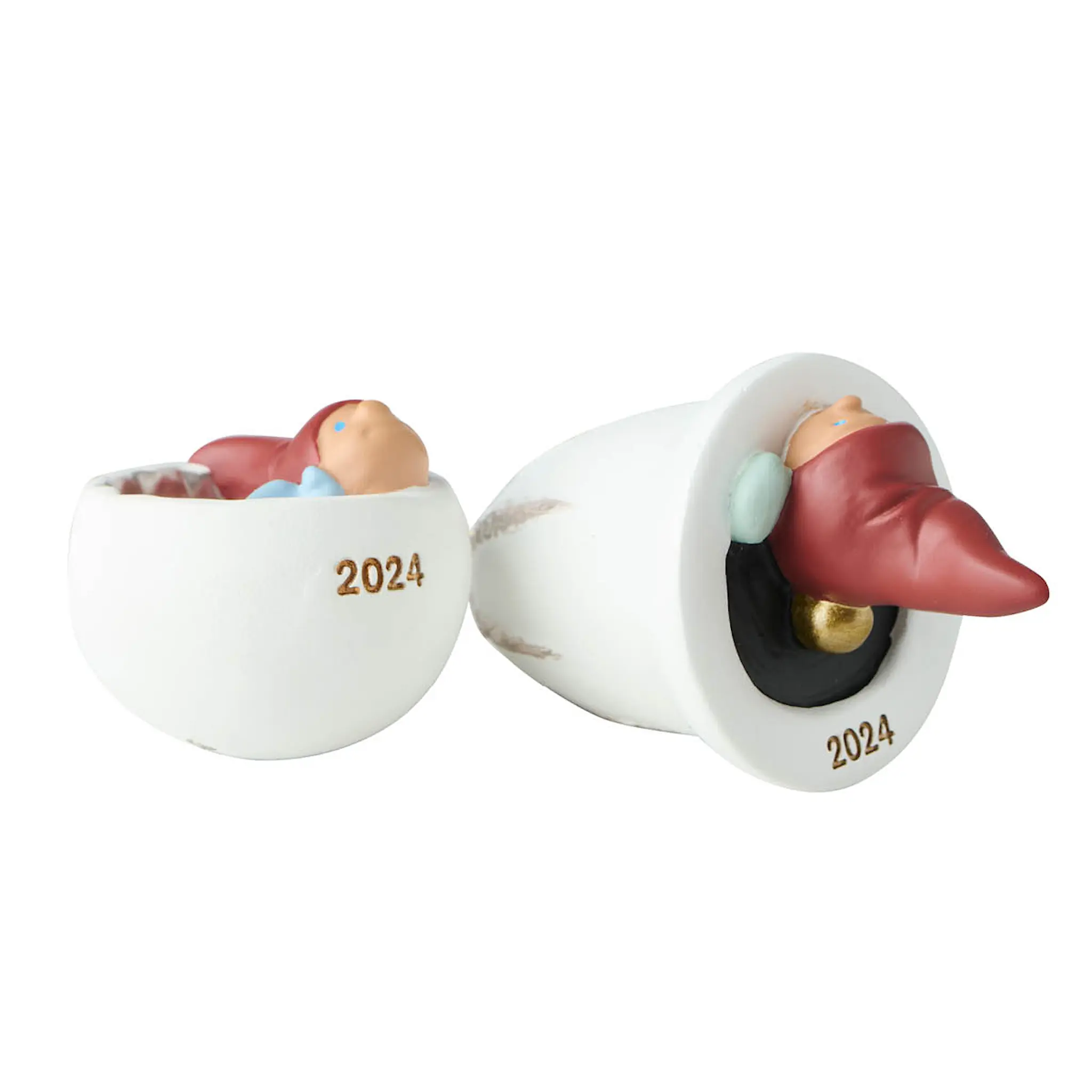 Klarborg Nisserikker 2024 julpynt tomtar 8 cm 2 delar