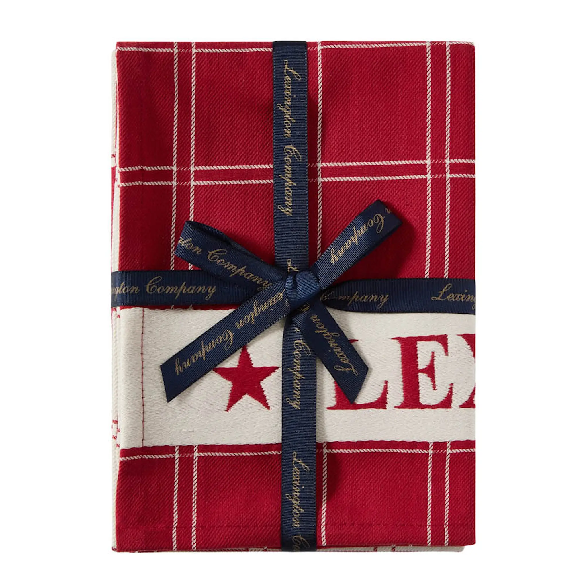 Lexington Kökshandduk jaquard 50x70 cm 2-pack röd/vit