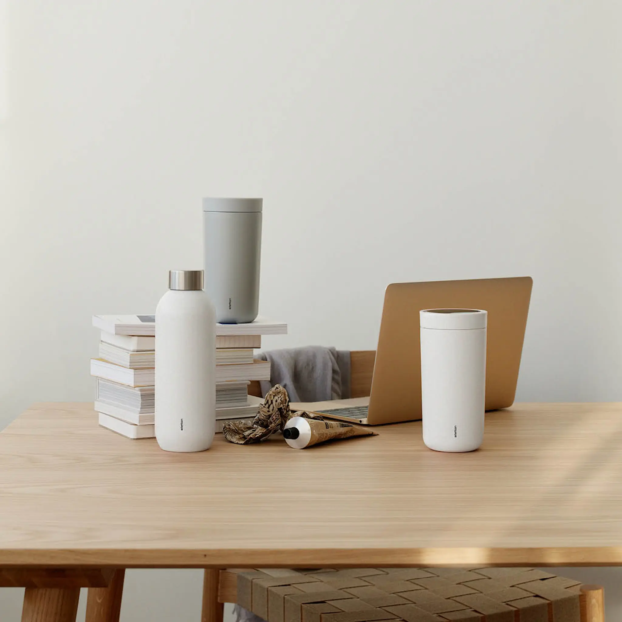 Stelton To Go Click termosmugg 40 cl Soft Chalk