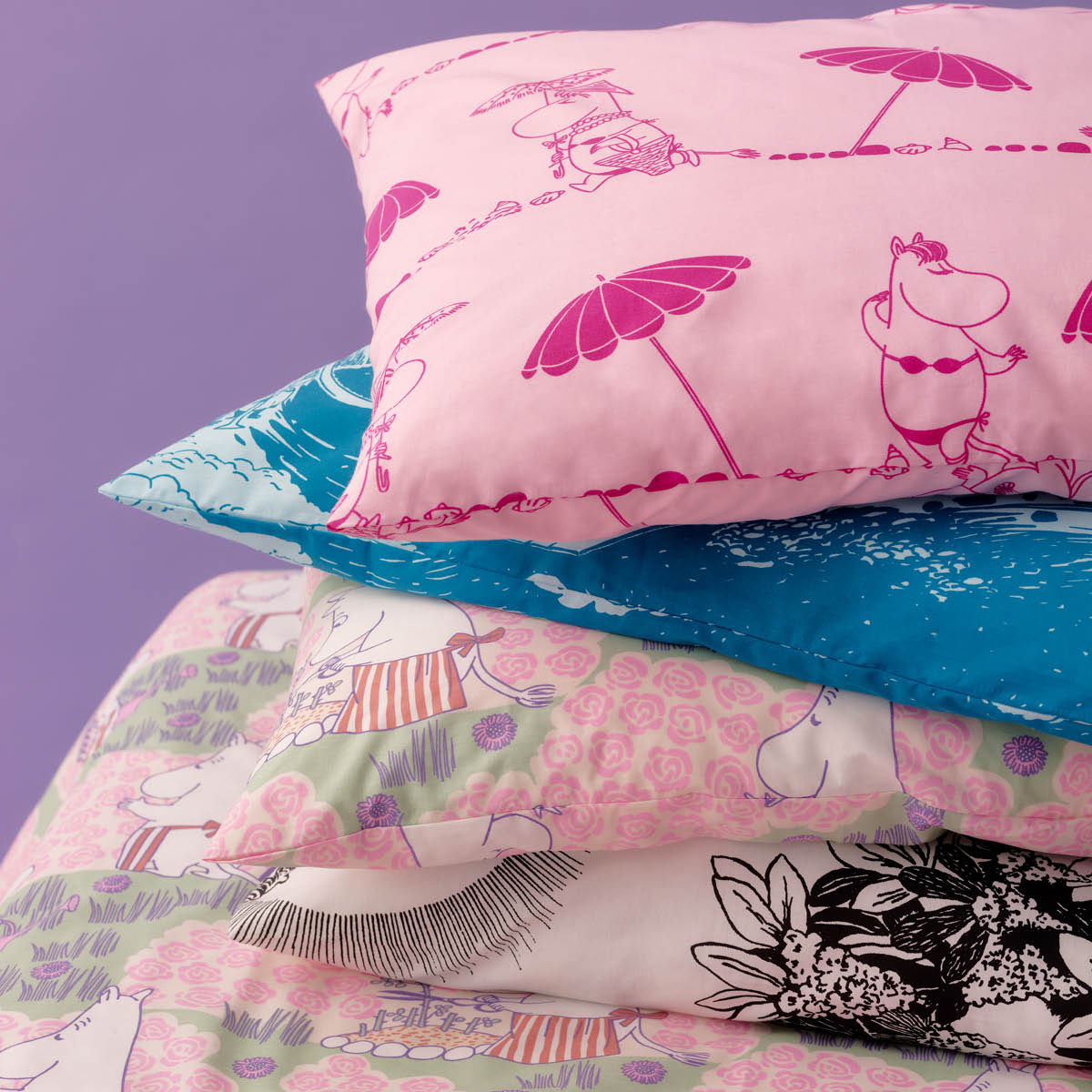 Moomin Arabia Muumi Pussilakanasetti 150x210 cm Rose Garden