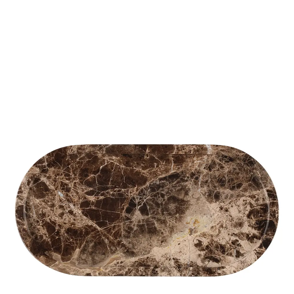 Maku Tarjoilualusta marmori 30x15 cm Ruskea